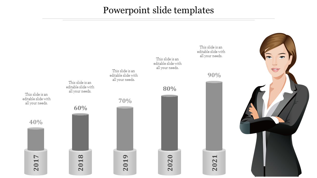 Free - Best PowerPoint Slide Templates With Editable Chart